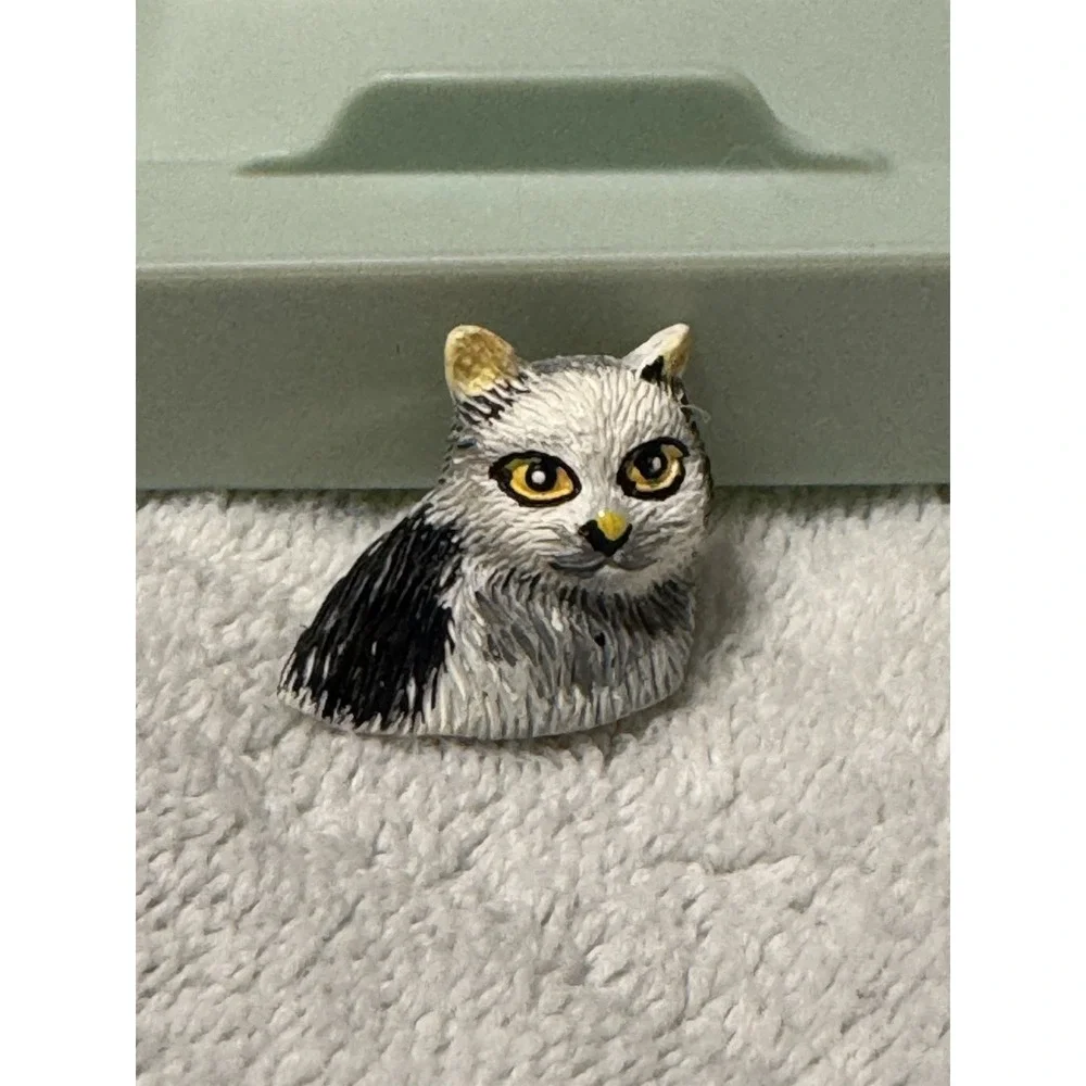 3 Cute Vintage Cat Button Covers, Perfect For Cat Lovers